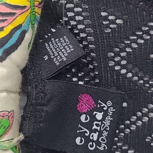 Eye Candy Sheer Fishnet Racerback Black Tank Top Womens Size Medium - Picture 15 of 15